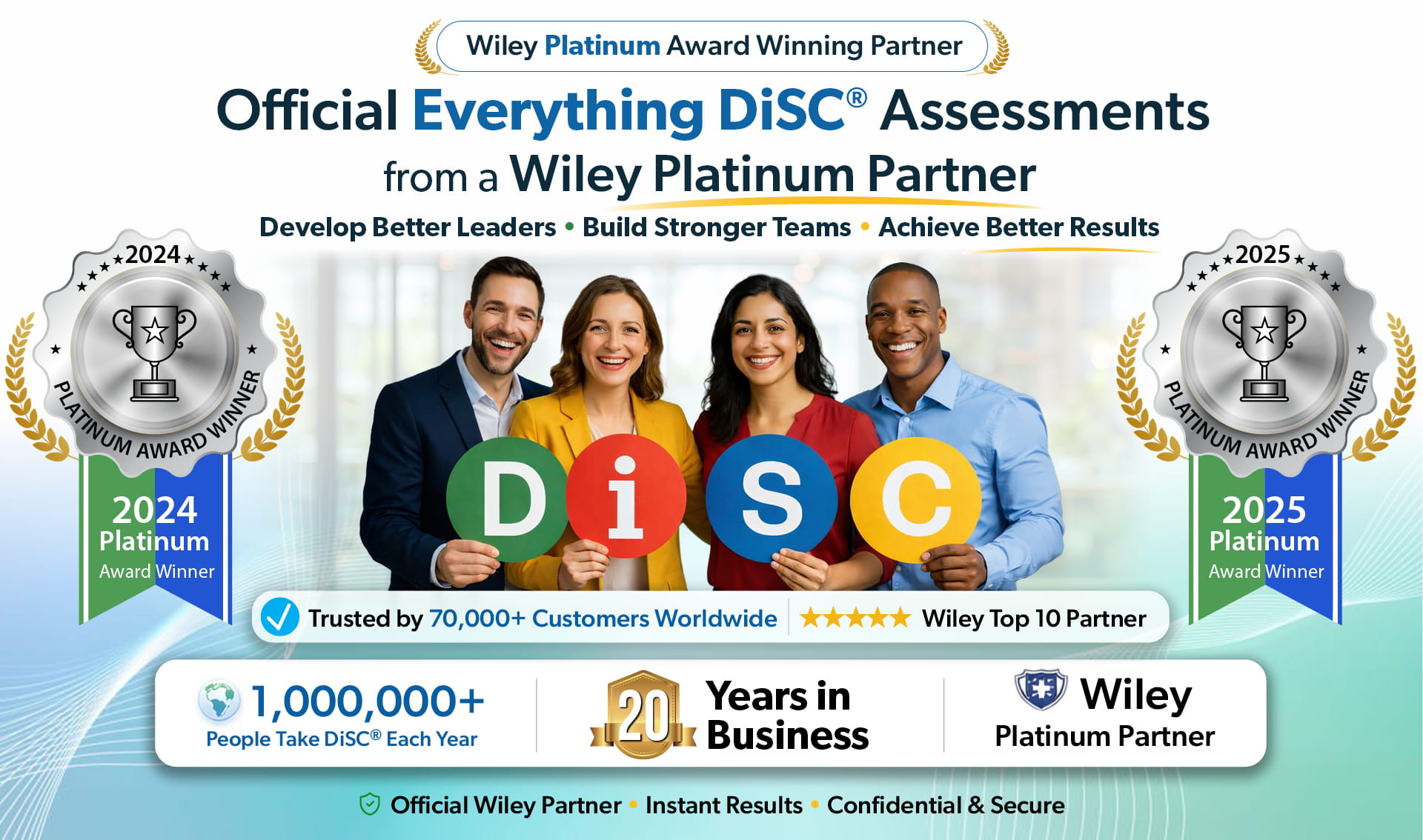 Team smiling and giving the thumbs up sign.